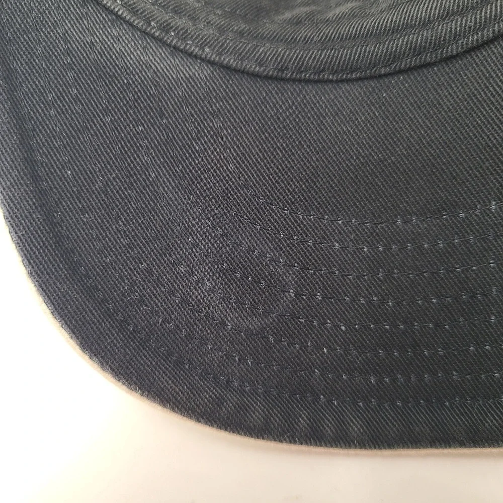 Nike Hat Adjustable Cream Black Swoosh Logo Casual Sports Cap Wool Blend Men